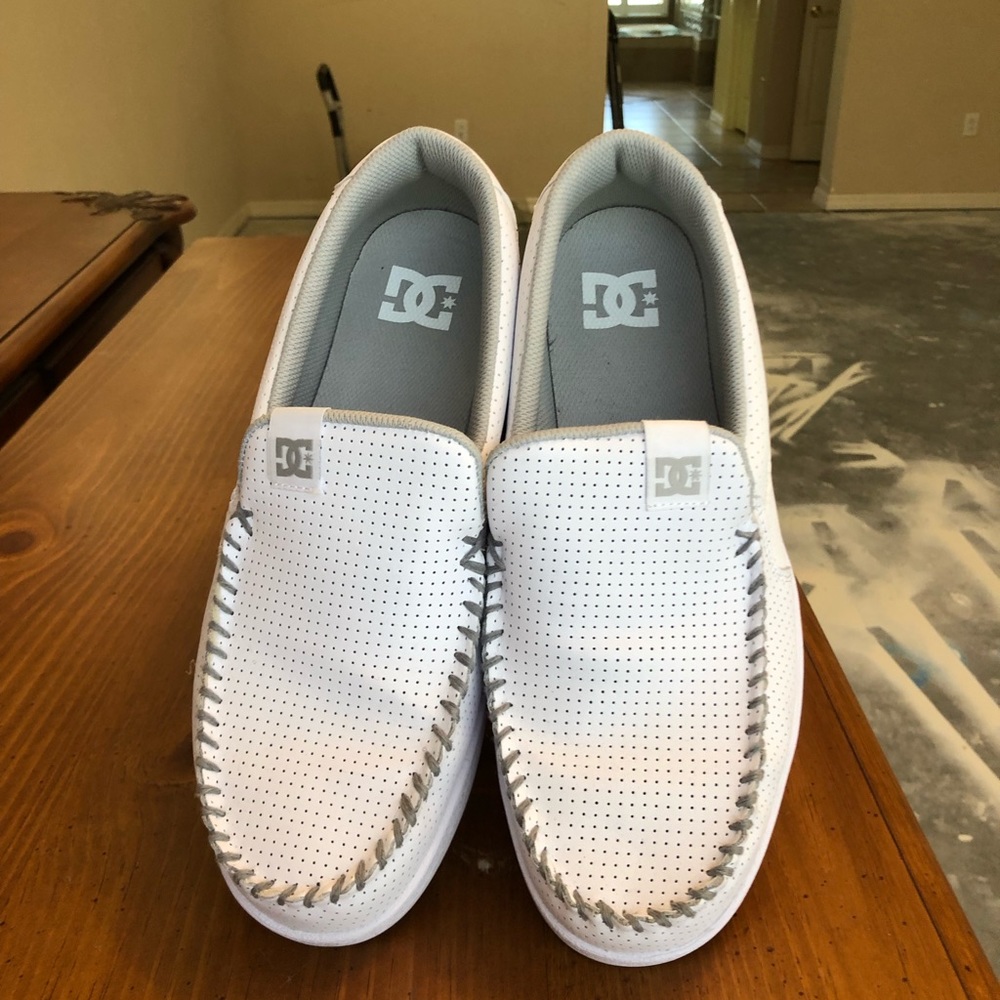 DC White Slip on Size 11 Ladies Shoes